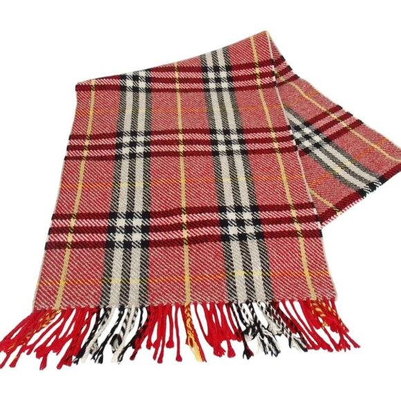 125172BH (L1) Burberry Scarf Red Silk - Picture 1 of 11